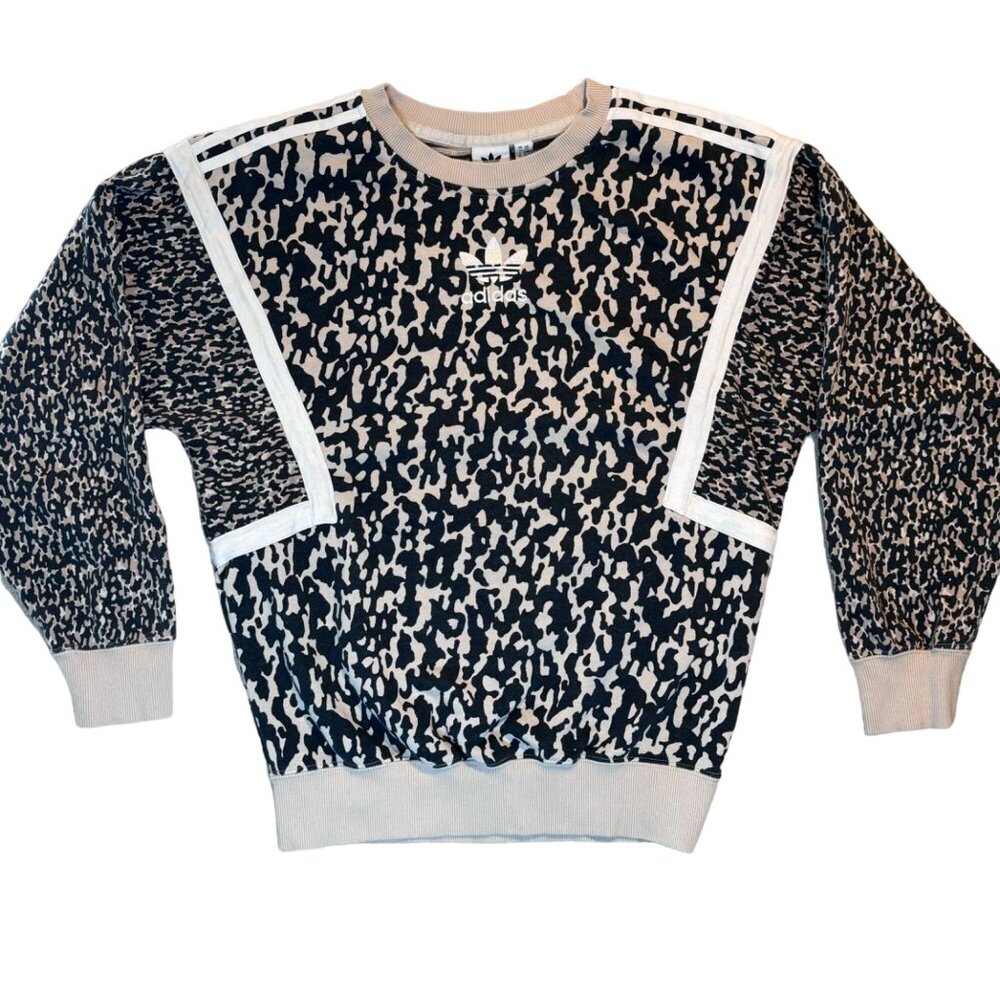 Womens Adidas Leoflage Camo Print Sweatshirt Size XS